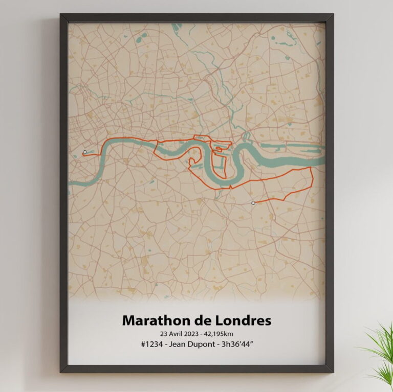 The Post Trace - Affiche Marathon de Londres