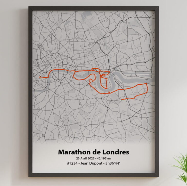The Post Trace - Affiche Marathon de Londres