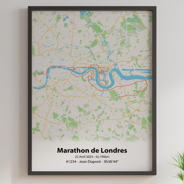The Post Trace - Affiche Marathon de Londres