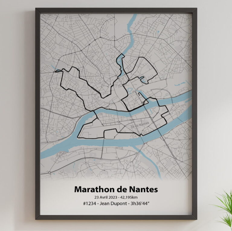 The Post Trace - Affiche Marathon de Nantes
