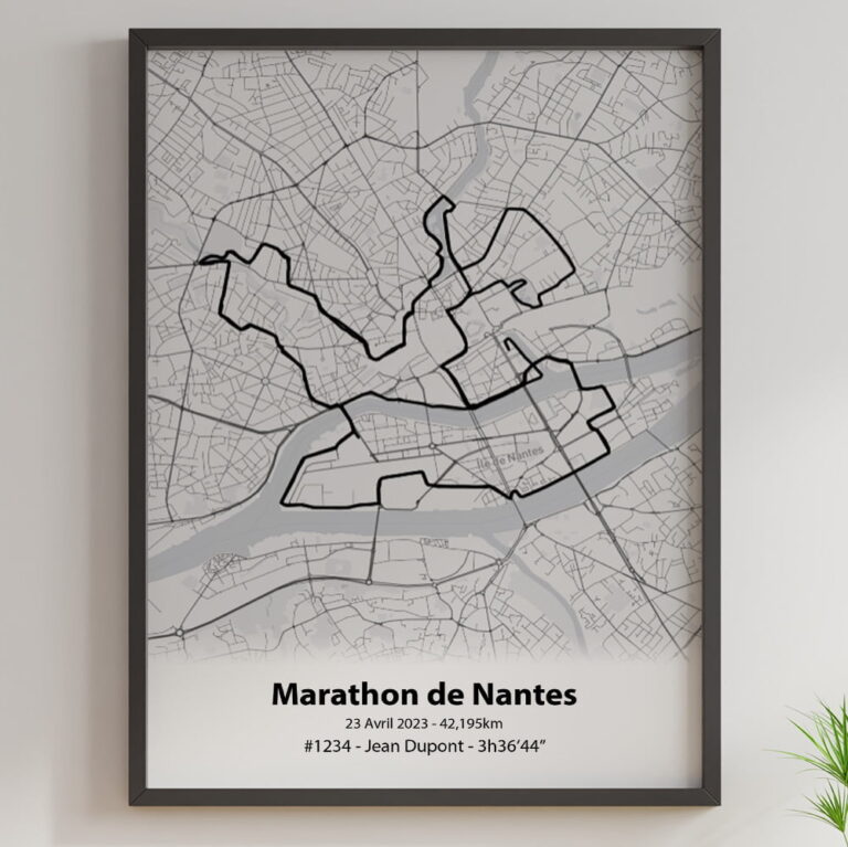 The Post Trace - Affiche Marathon de Nantes