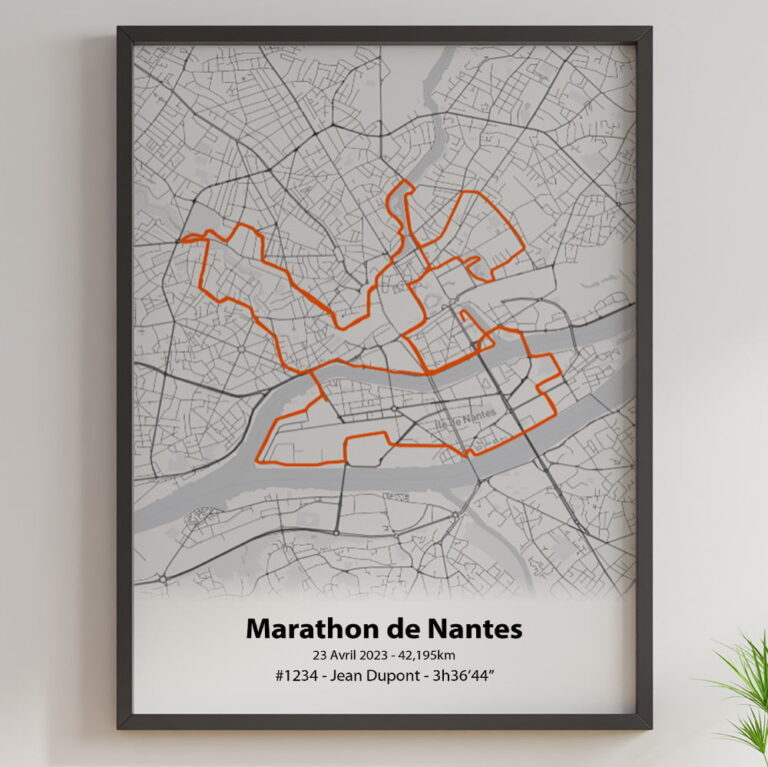 The Post Trace - Affiche Marathon de Nantes