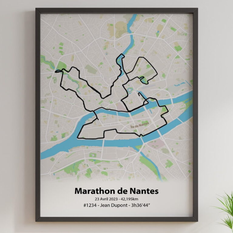 The Post Trace - Affiche Marathon de Nantes