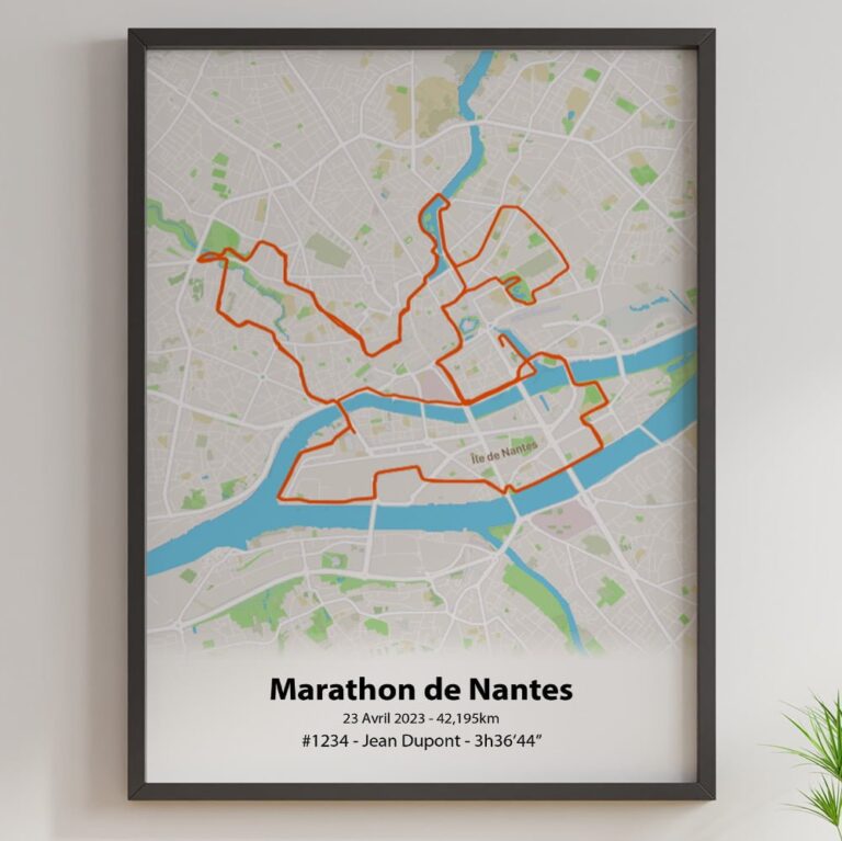 The Post Trace - Affiche Marathon de Nantes