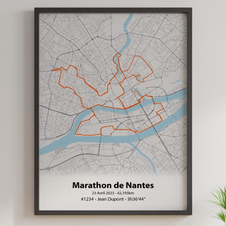 The Post Trace - Affiche Marathon de Nantes