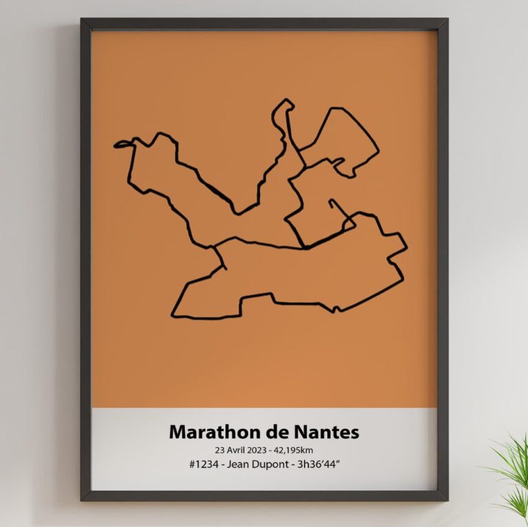 The Post Trace - Affiche Marathon de Nantes