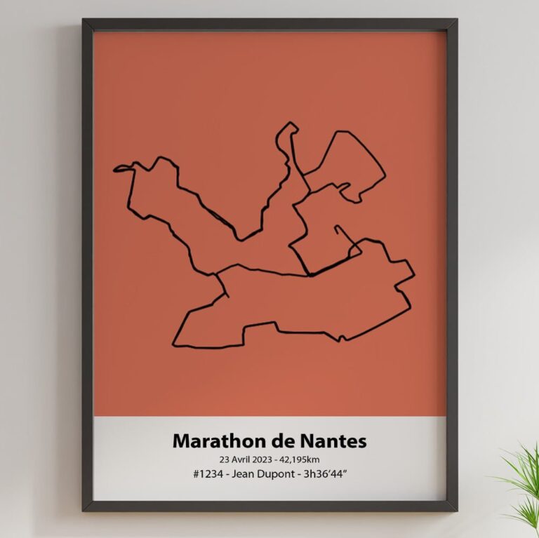 The Post Trace - Affiche Marathon de Nantes