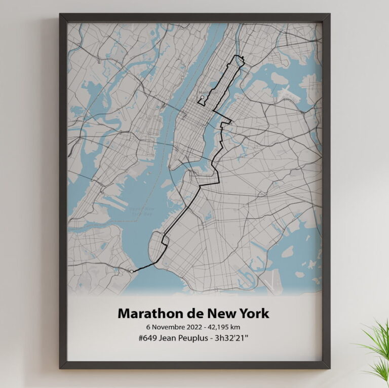 The Post Trace - Affiche Marathon de New York