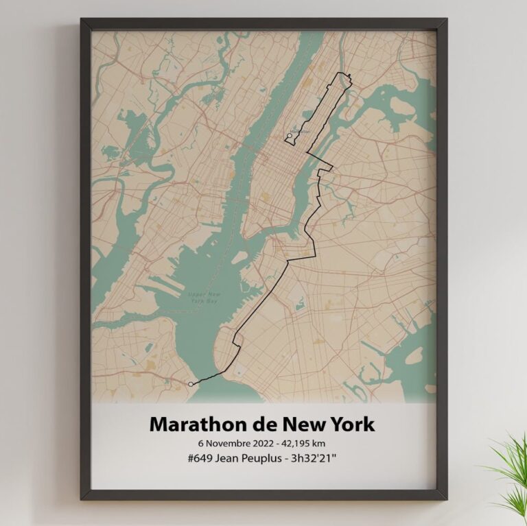 The Post Trace - Affiche Marathon de New York