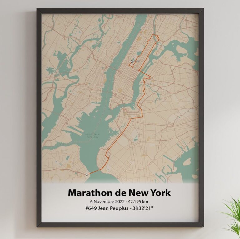 The Post Trace - Affiche Marathon de New York