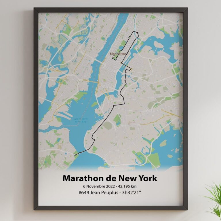 The Post Trace - Affiche Marathon de New York