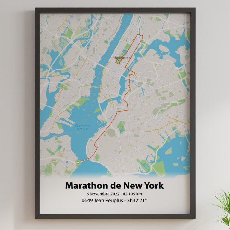 The Post Trace - Affiche Marathon de New York