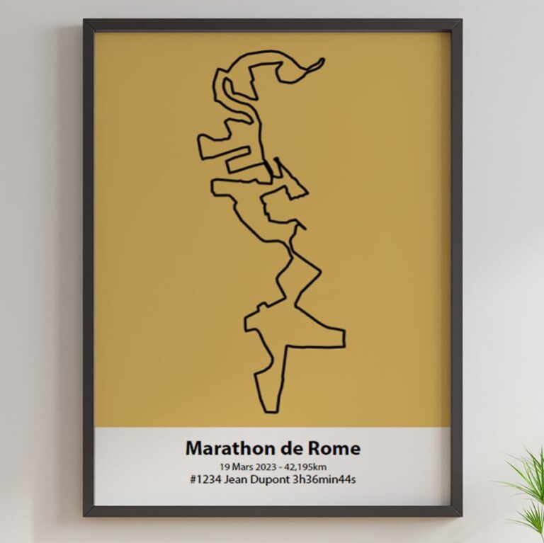 The Post Trace - Affiche Marathon de Rome