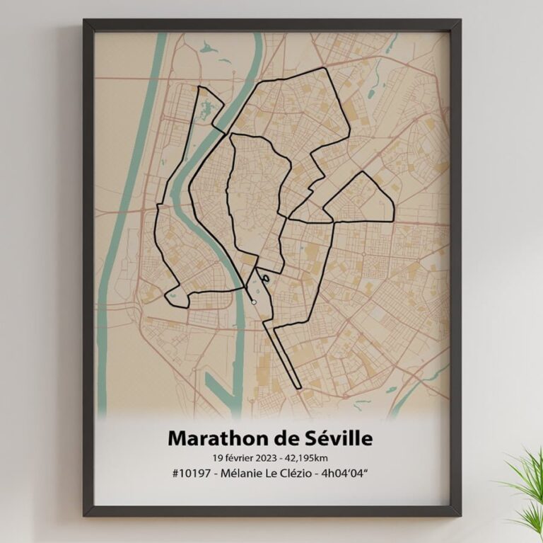 The Post Trace - Affiche Marathon de Séville