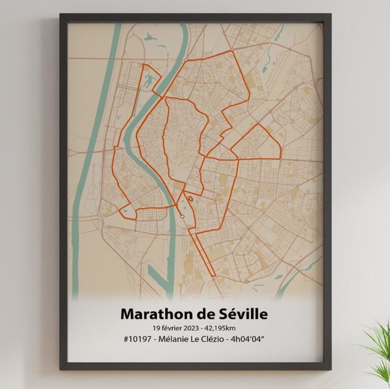 The Post Trace - Affiche Marathon de Séville