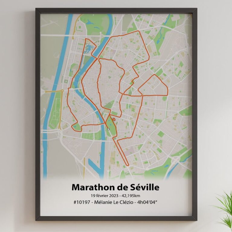 The Post Trace - Affiche Marathon de Séville