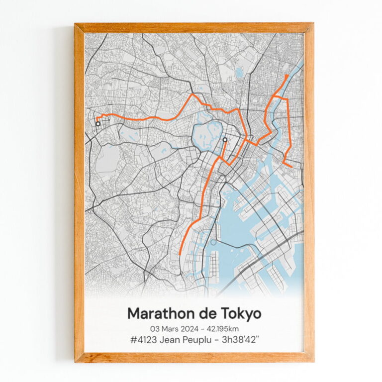 The Post Trace - Affiche Marathon de Tokyo