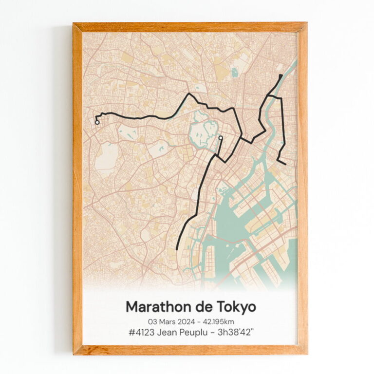 The Post Trace - Affiche Marathon de Tokyo
