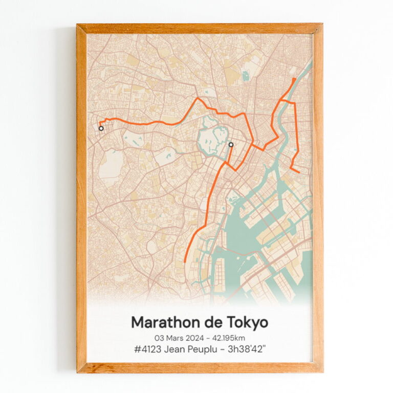 The Post Trace - Affiche Marathon de Tokyo