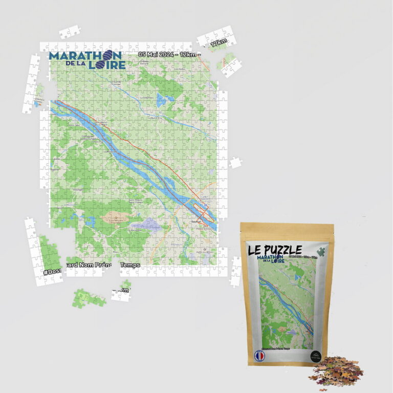 Marathon de la Loire Puzzle Combine perso The Post Trace - Puzzle Combiné Marathon de la Loire