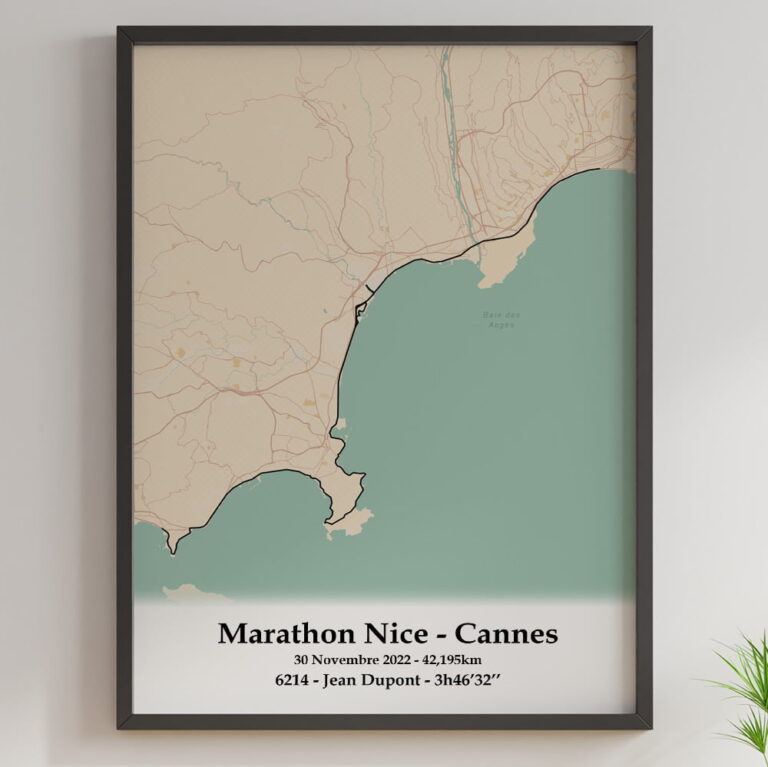 The Post Trace - Affiche Marathon Nice Cannes