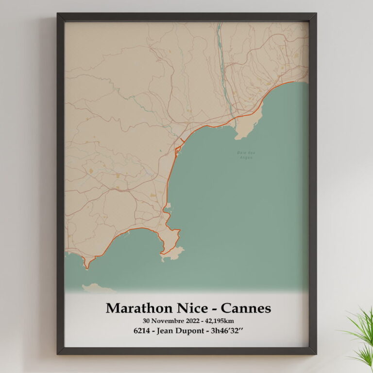 The Post Trace - Affiche Marathon Nice Cannes