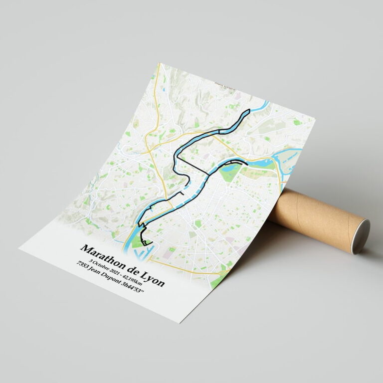 The Post Trace - Affiche Marathon de Lyon