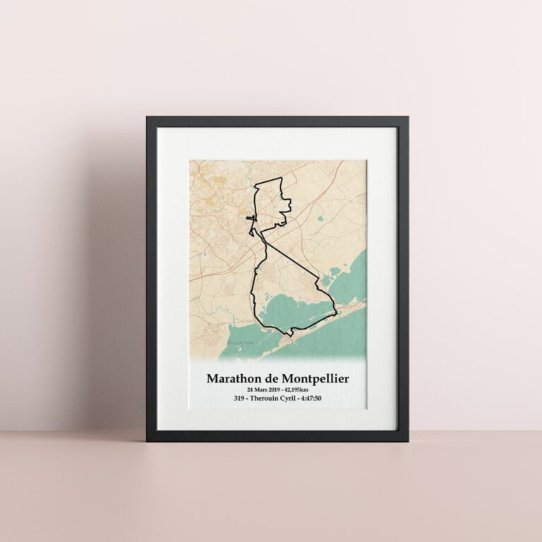 The Post Trace - Affiche Marathon de Montpellier