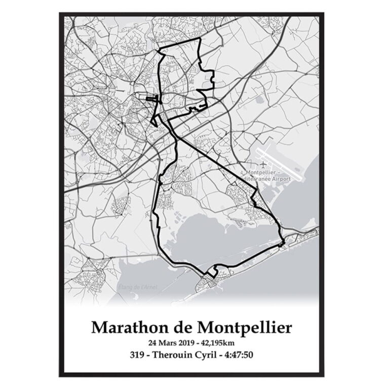 The Post Trace - Affiche Marathon de Montpellier