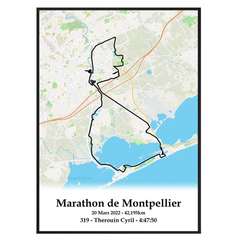 The Post Trace - Affiche Marathon de Montpellier