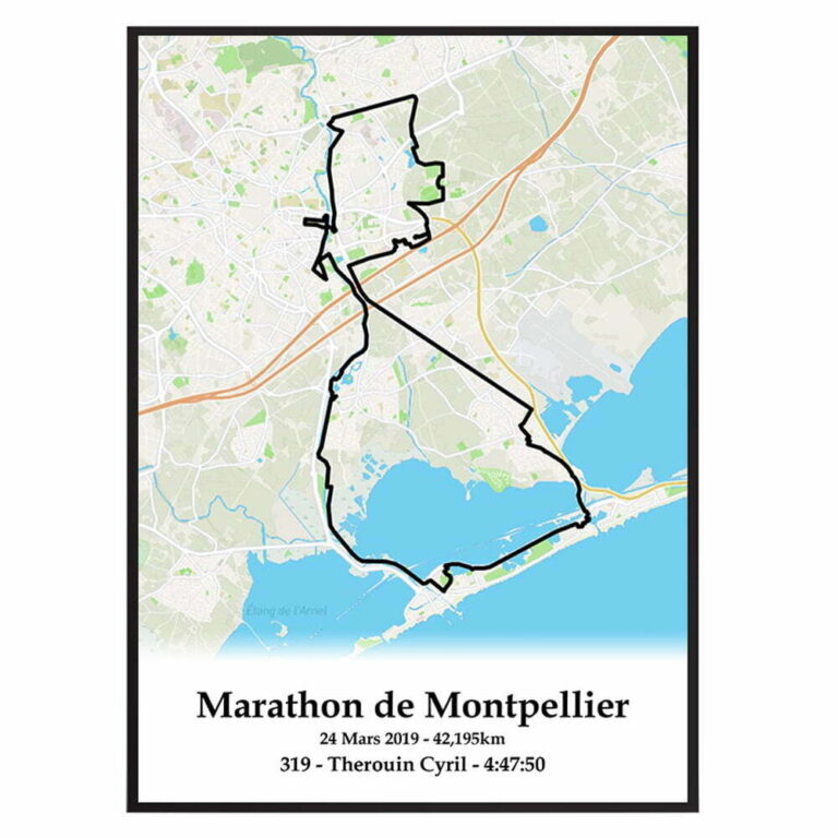 The Post Trace - Affiche Marathon de Montpellier