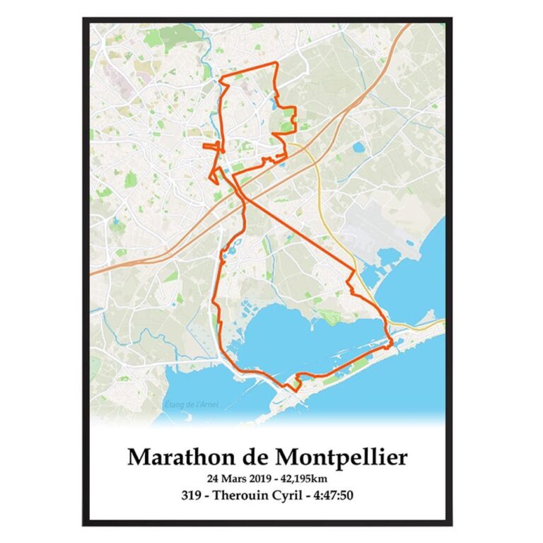The Post Trace - Affiche Marathon de Montpellier