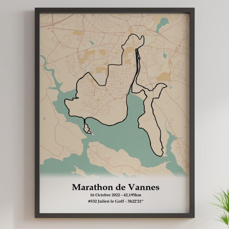 The Post Trace - Affiche Marathon de Vannes