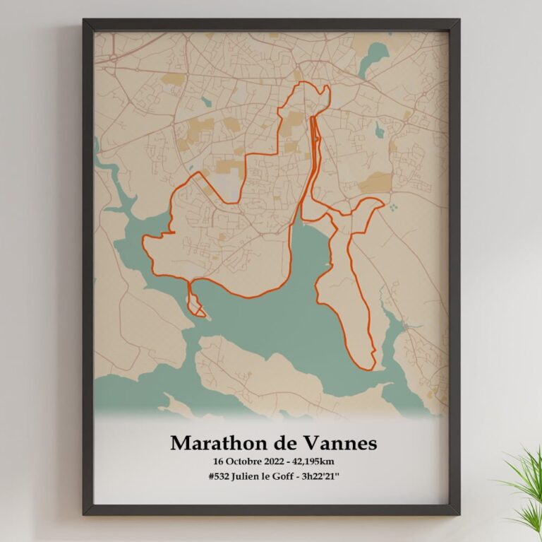 The Post Trace - Affiche Marathon de Vannes