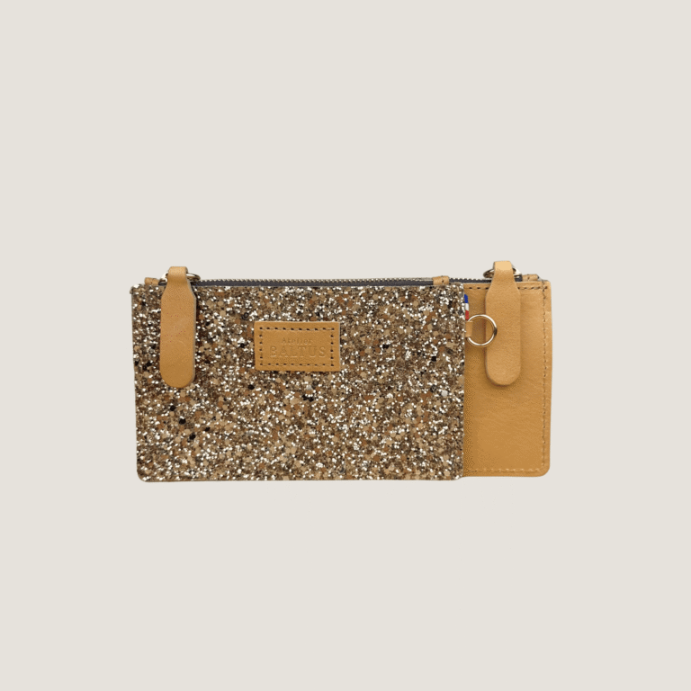 Atelier BALTUS - Jade - Mini pochette porte-cartes en cuir – Noir