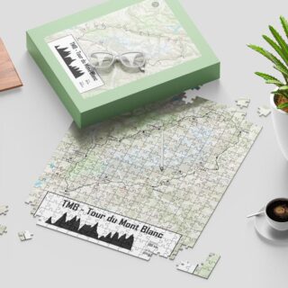 Puzzle TMB – Tour du Mont- Blanc par la marque The Post Trace The Post Trace - Puzzle TMB – Tour du Mont- Blanc