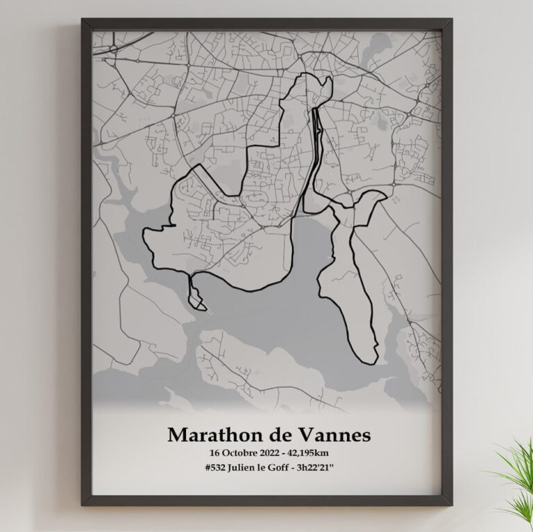 The Post Trace - Affiche Marathon de Vannes