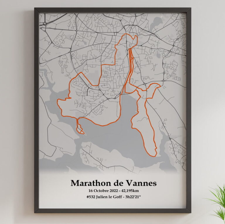 The Post Trace - Affiche Marathon de Vannes