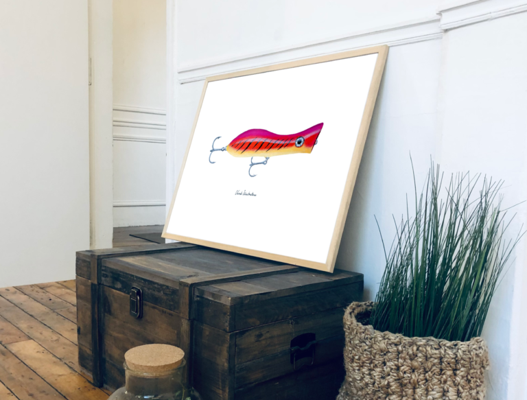 varek.illustrations - Affiche Le Popper – 50 x 70 cm / Avec Cadre en Chêne