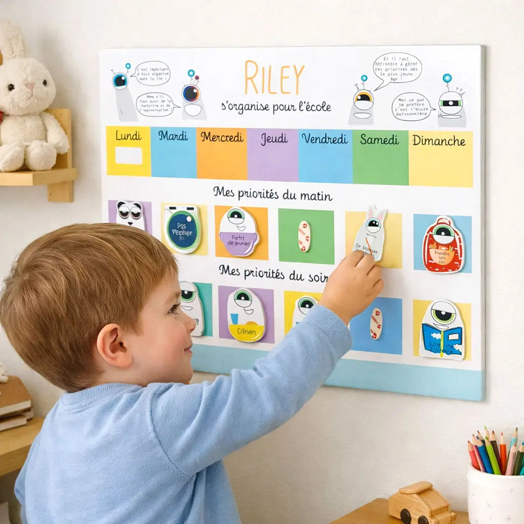Organisation ecole L'Atelier BABY'SPHERE - Tableau des priorités maternelle personnalisé – FROPS®