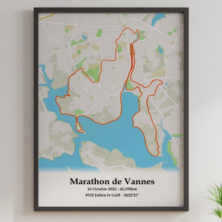 The Post Trace - Affiche Marathon de Vannes