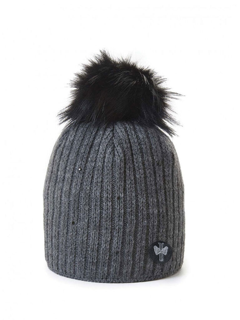 PIPOLAKI - Bonnet Merry – Gris chiné clair