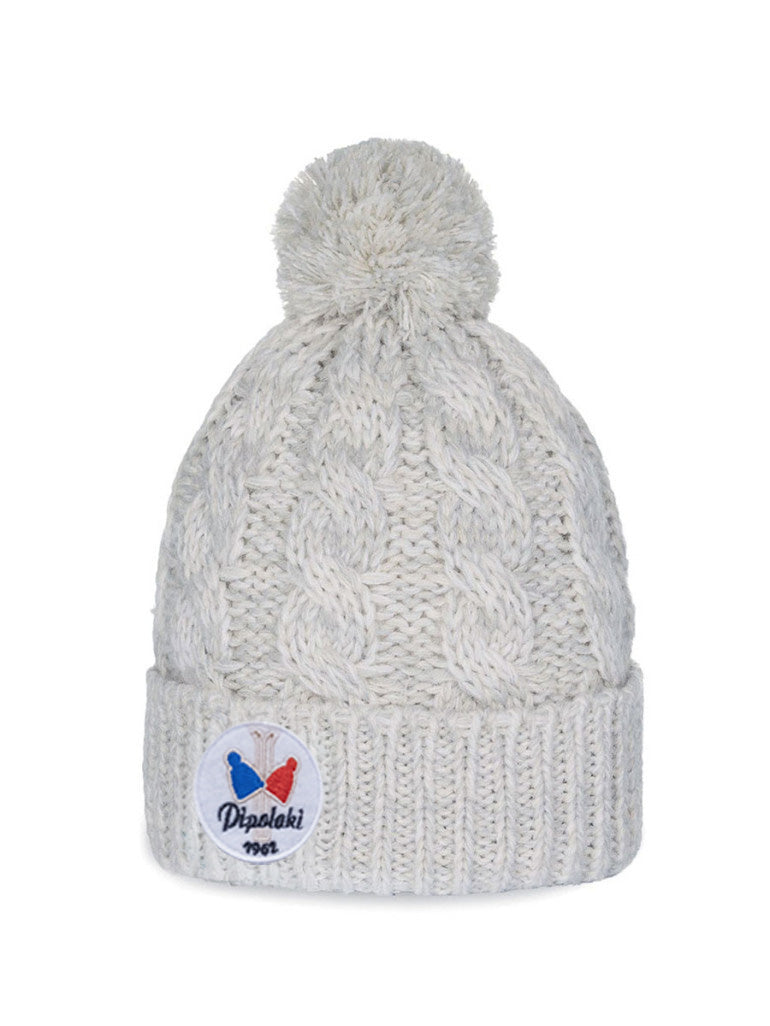 P000084 P61MI PIPOLAKI - Bonnet Cervino Baby (6 mois- 2ans) – Ecru