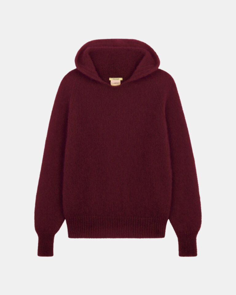 Tricots Jean Marc - Pull Capuche Anouch - Bordeaux – L
