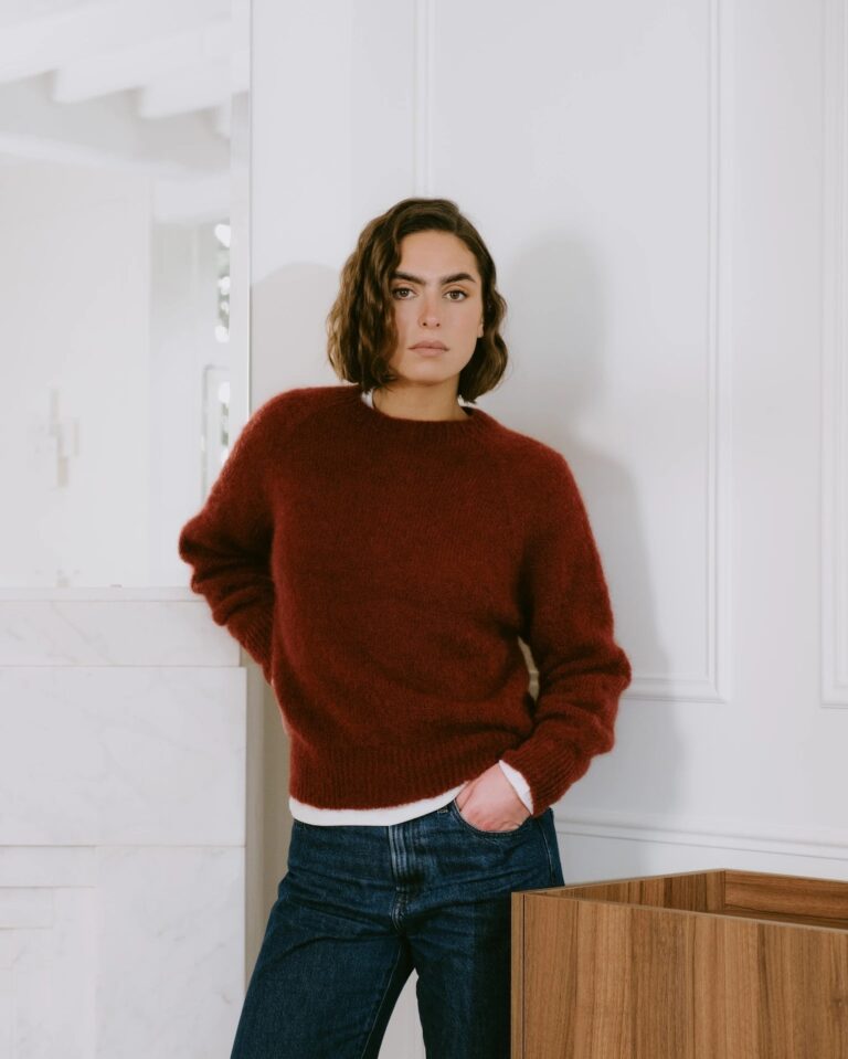 PULL ANOUCH COL ROND ROUILLE Tricots Jean Marc - Pull Col Rond Anouch - Rouille – L