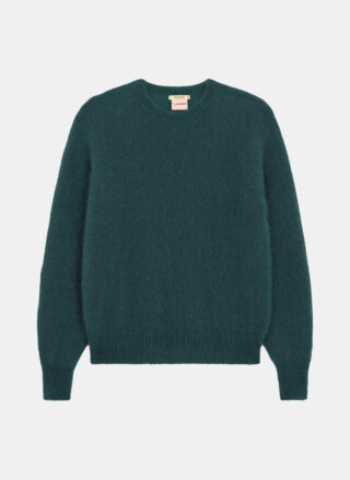 Pull Col Rond Anouch – Vert forêt par la marque Tricots Jean Marc Tricots Jean Marc - Pull Col Rond Anouch – Vert forêt