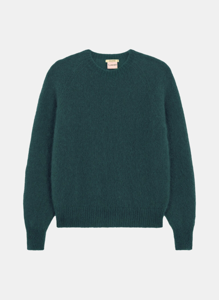 PULL ANOUCH COL ROND VERT FORET 1 Tricots Jean Marc - Pull Col Rond Anouch - Vert forêt – L
