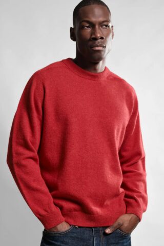 Nitto Knitwear - Pull Col Rond Armen – Rouge Poppy Mix