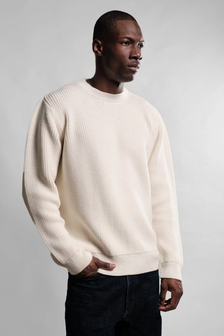 Nitto Knitwear - Pull Col rond Vasken - Écru – XL