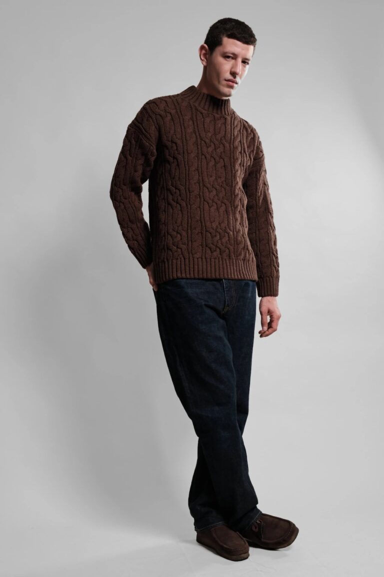 Nitto Knitwear - Pull Col Rond Ohannes - Choco – XXL